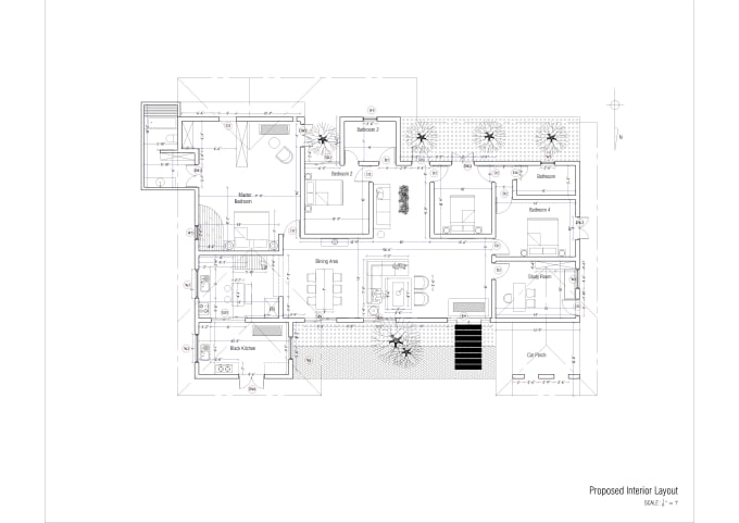 Gig Preview - Design interior and provide detail drawings with autocad