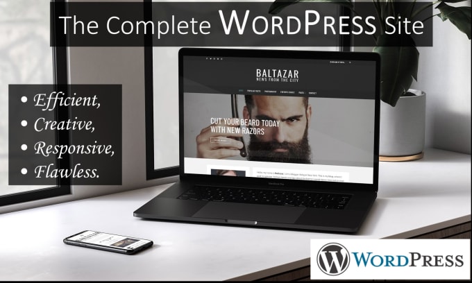 Gig Preview - Design a fully responsive wordpress site