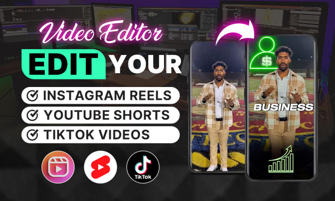 Gig Preview - Edit your instagram reels, youtube shorts, and tiktok videos