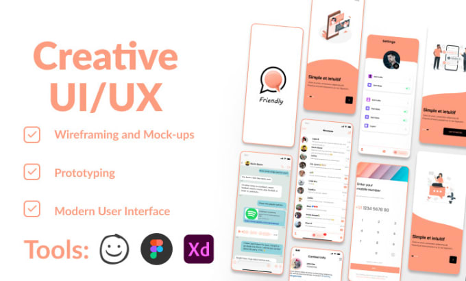 Gig Preview - Create captivating uiux designs for apps and websites