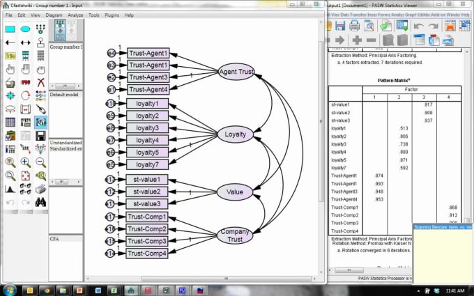 Gig Preview - Help you with confirmatory factor analysis and structure equation modelling