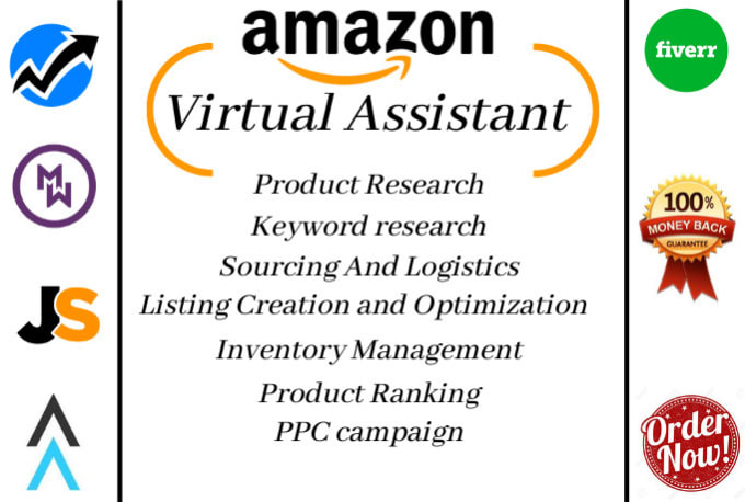 Gig Preview - Be amazon private label virtual assistant a to z amazon seller central handling