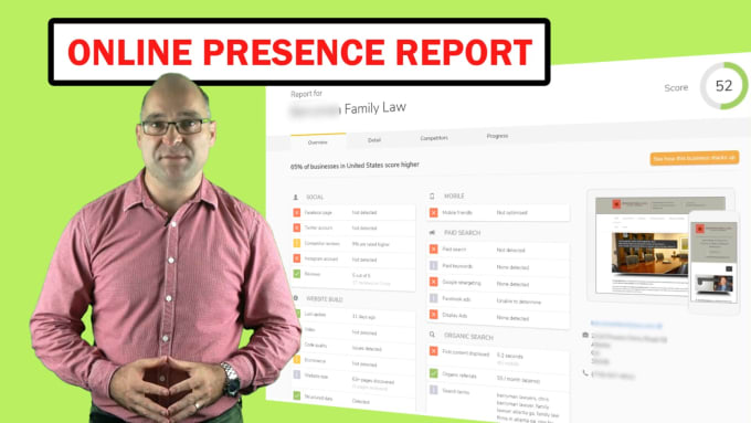 Gig Preview - Give you a complete online presence report