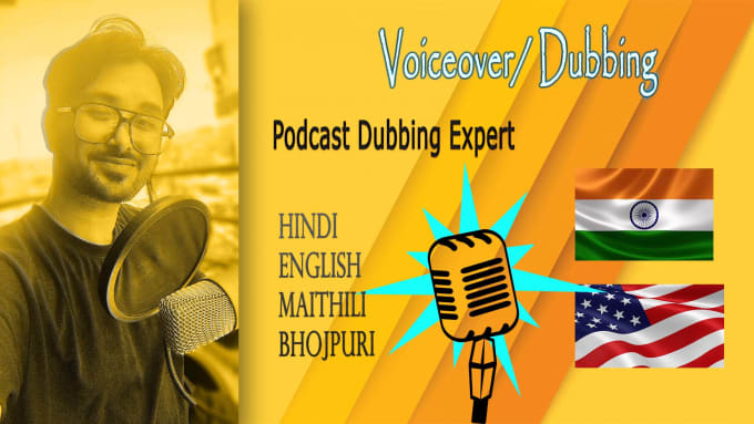 Gig Preview - Do professional male voiceovers in indian hindi and english