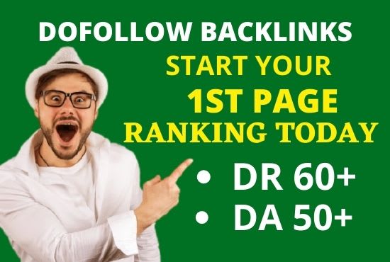 Gig Preview - Make DR 50 plus dofollow permanent homepage backlinks for google ranking