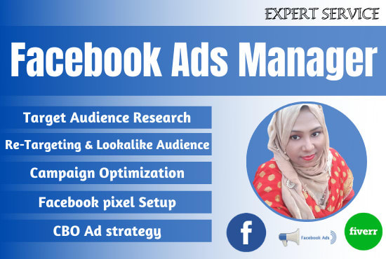 Gig Preview - Be professional facebook ads manager to grow your business