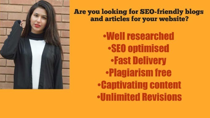 Gig Preview - Write SEO content, blogs and articles for website