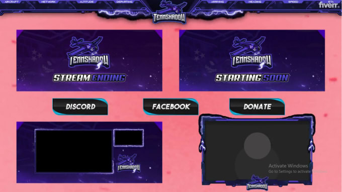 Gig Preview - Create an amazing animated overlay for your kick, twitch, youtube