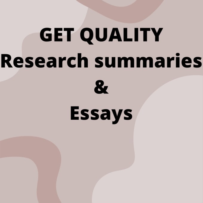 Gig Preview - Prepare and edit your research summaries and papers