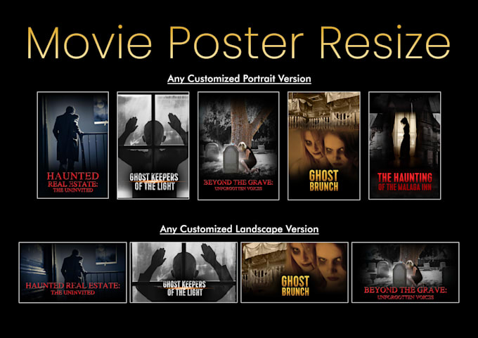 Gig Preview - Resize posters for streaming platforms