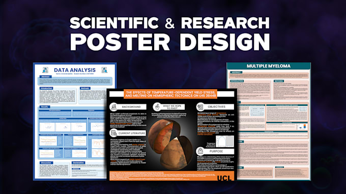 Gig Preview - Design scientific medical research conference academic and presentation poster