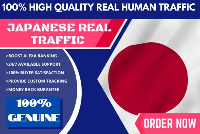 Gig Preview - Send keyword target japan website traffic with low bounce rate