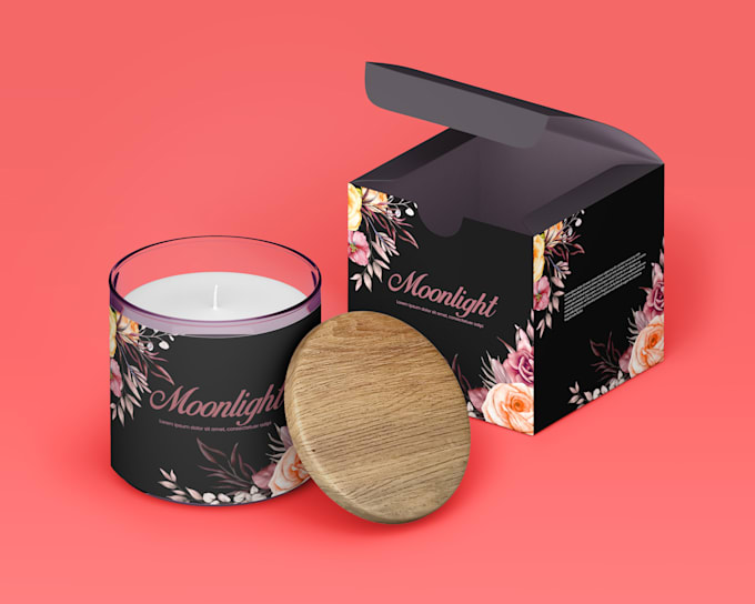 Gig Preview - Do candle label and product label design