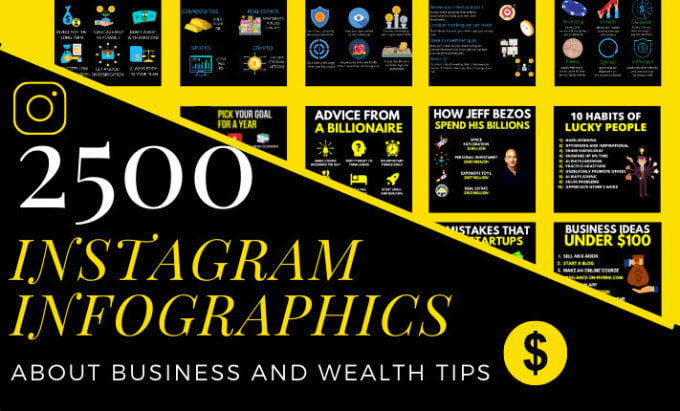 Gig Preview - Design 2500 instagram business and money  infographics