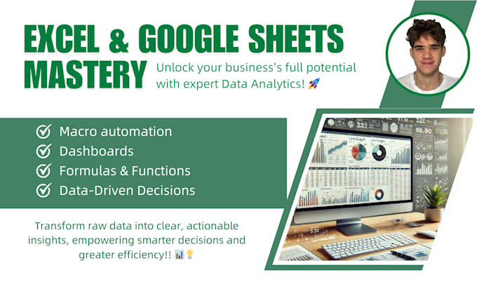 Bestseller - do anything you need in microsoft excel and google sheets