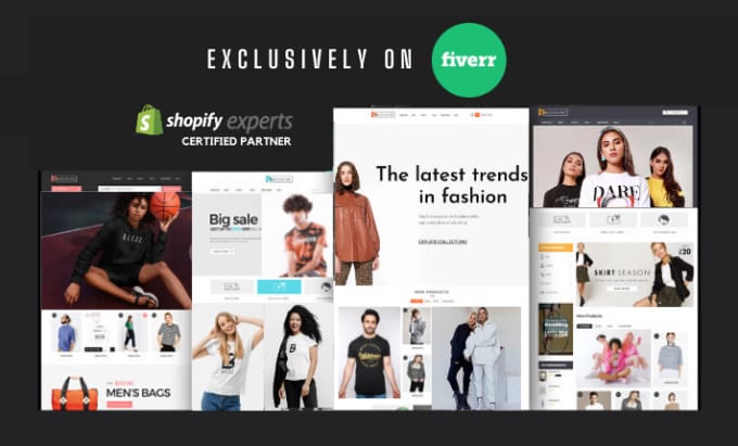 Bestseller - design a modern clothing and fashion shopify store or website