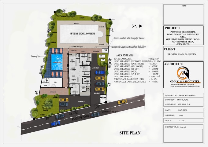 Bestseller - do 2d or 3d exterior site plans and landscape designs, garden, pool and BBQ