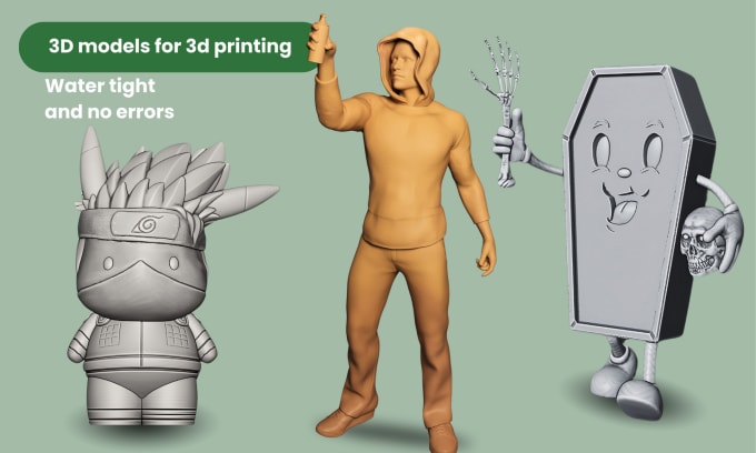 Gig Preview - Design 3d models in stl file for 3d printing