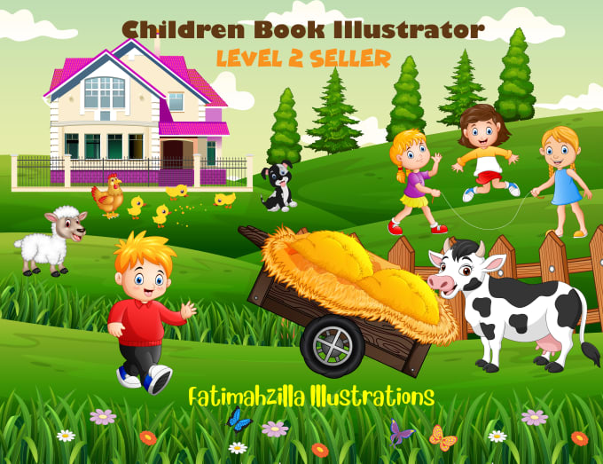 Gig Preview - Design children story book illustrations kids story book, kpd covers