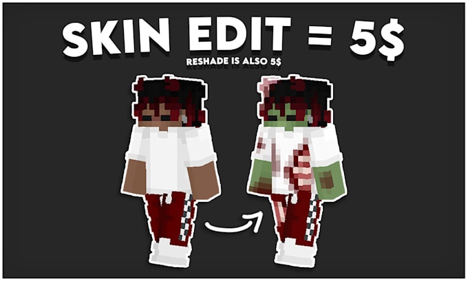 Gig Preview - Create you the best custom minecraft skin