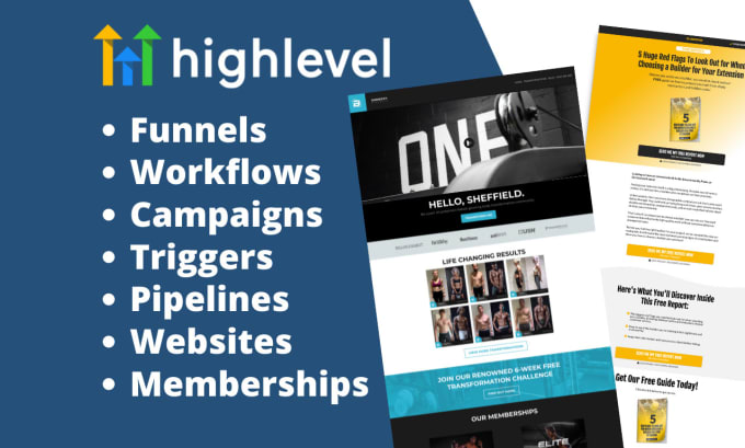 Gig Preview - Build your gohighlevel funnels and automation