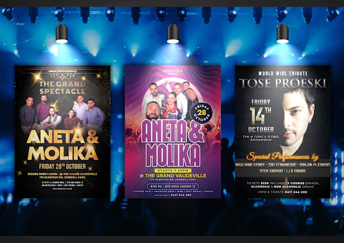 Gig Preview - Design amazing music event flyers for you