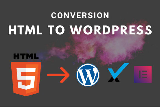 Gig Preview - Convert html to wordpress website with elementor