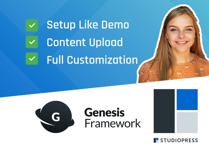 Gig Preview - Customize studiopress themes on genesis framework