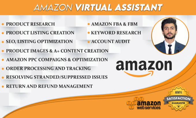 Gig Preview - Be your amazon VA for seller central account fba and fbm