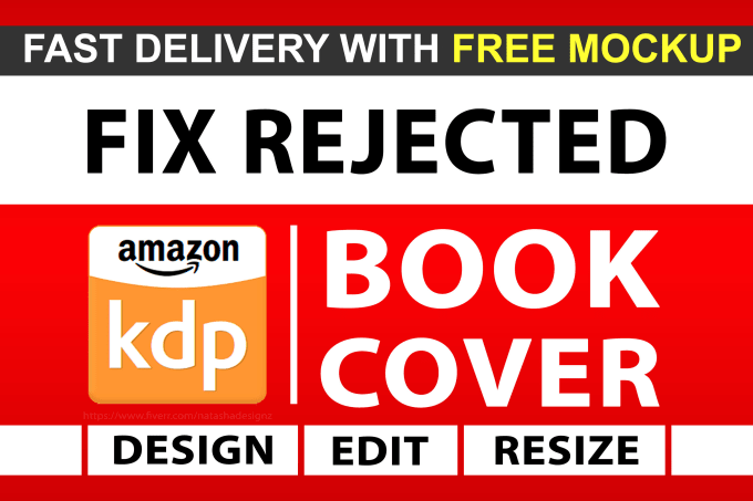 Gig Preview - Fix rejected KDP paperback cover format, hardcover for amazon kdp