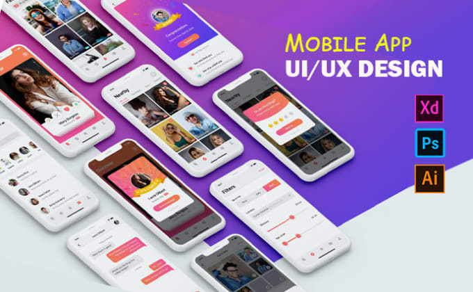 Gig Preview - Do mobile and web app UI UX design