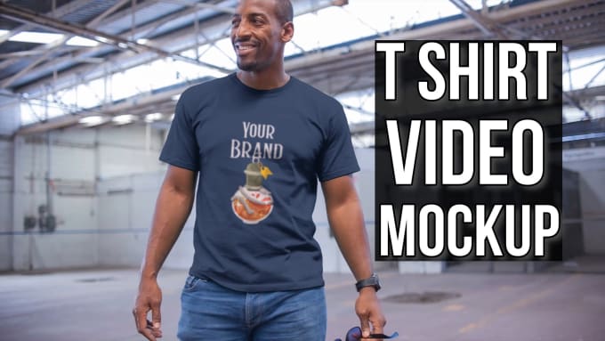 Gig Preview - Create t shirt video mockup and ads