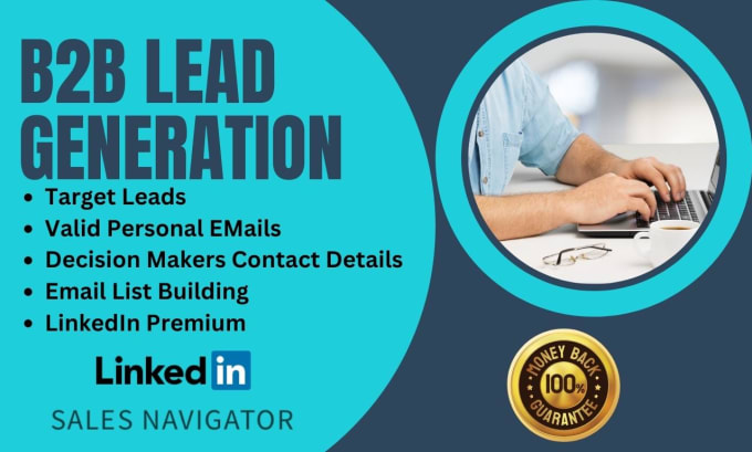 Gig Preview - Do email, linkedin leads and b2b lead generation