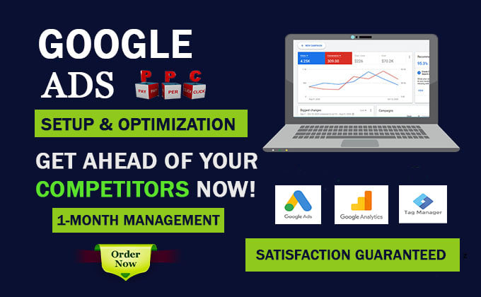 Gig Preview - Do google ads adwords PPC campaign setup optimize and manage