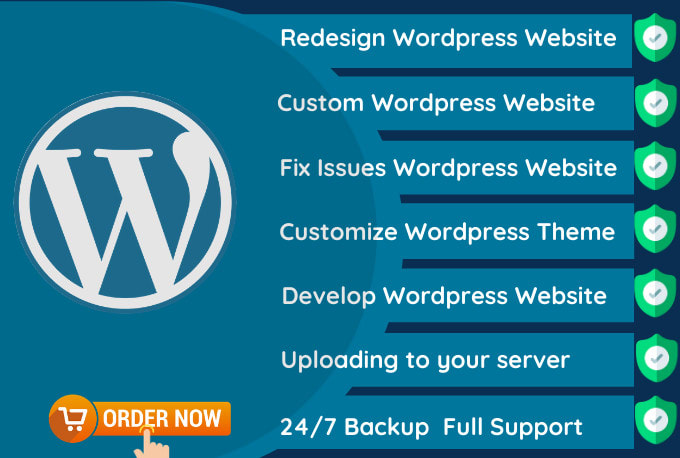 Gig Preview - Fix wordpress errors, redesign and make a wordpress website