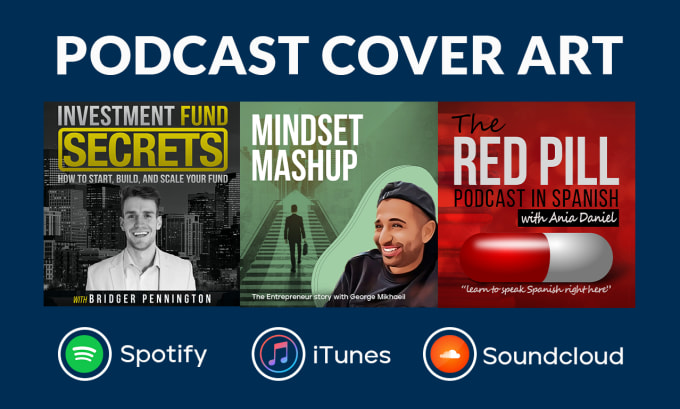 Bestseller - design itunes or spotify podcast cover art artwork