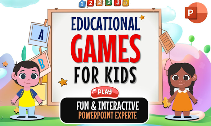 Gig Preview - Create educational games for kids using microsoft powerpoint