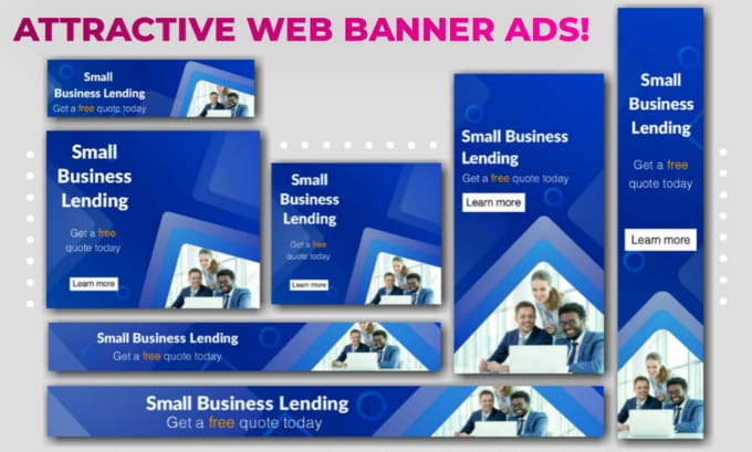 Gig Preview - Do web banner design, banner ads, header and posts