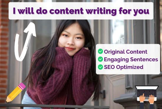 Gig Preview - Do content writing for you