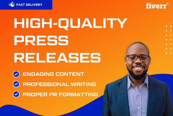 Gig Preview - Write high quality press releases