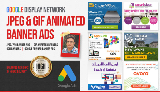 Gig Preview - Design static and GIF animated banner ad for display network