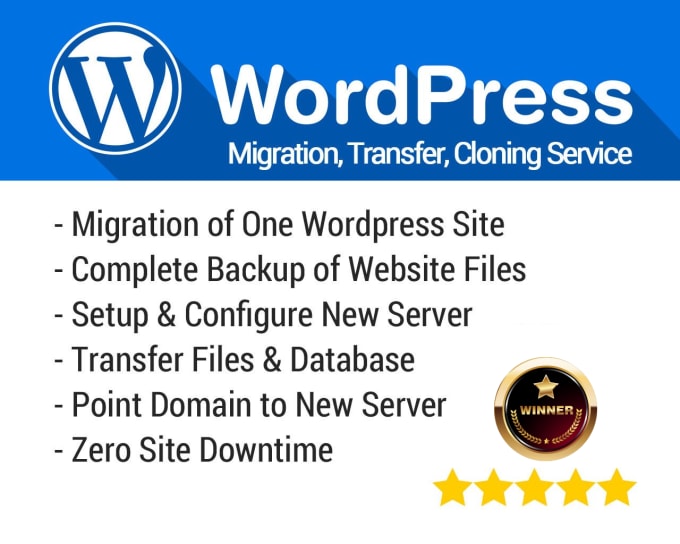 Gig Preview - Clone, migrate, copy or backup complete wordpress website