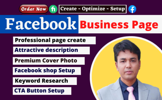 Gig Preview - Create an impressive facebook business page and fan page