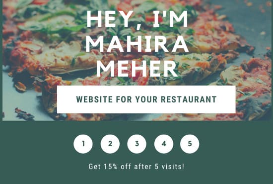 Gig Preview - Build a restaurant website with online food ordering