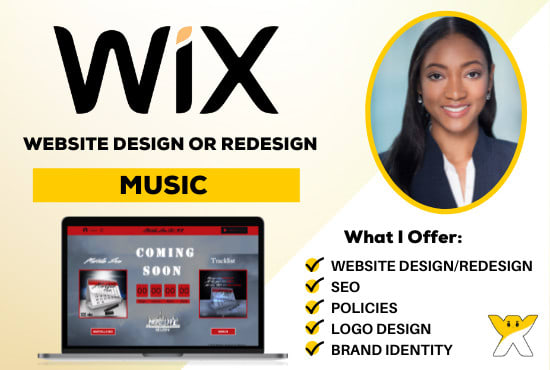 Gig Preview - Design an artist, music, or musician wix website