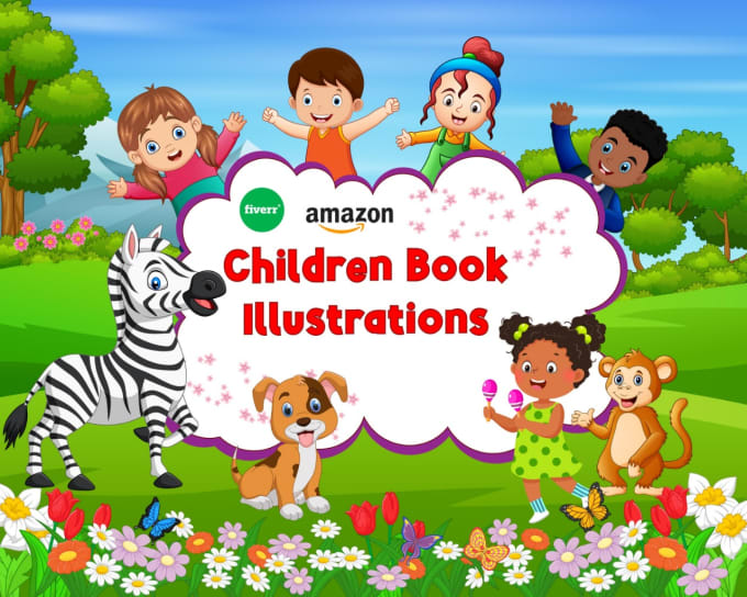 Gig Preview - Design children book story illustrations, kids book covers and characters