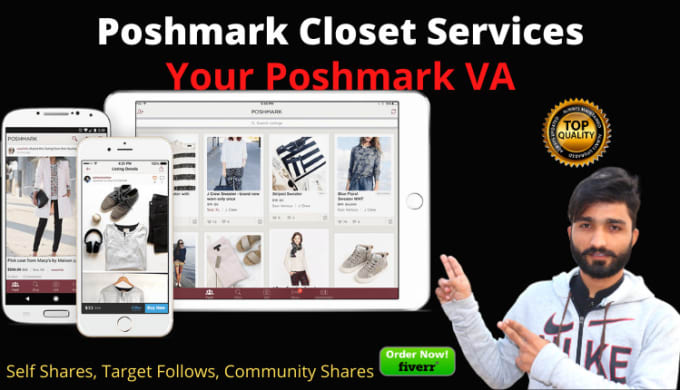 Gig Preview - Share your poshmark closet and be your poshmark VA