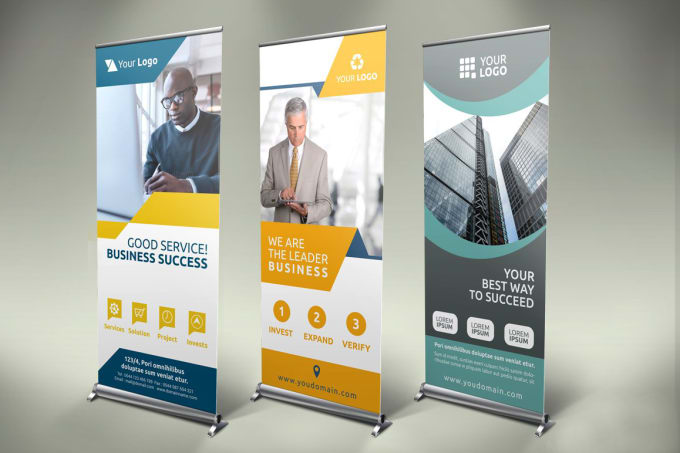 Gig Preview - Design stunting roller banner advertising ready for print