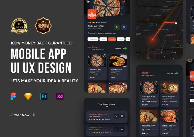 Gig Preview - Design trendy app UI UX