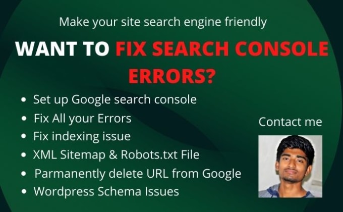 Gig Preview - Fix index coverage errors in google search console